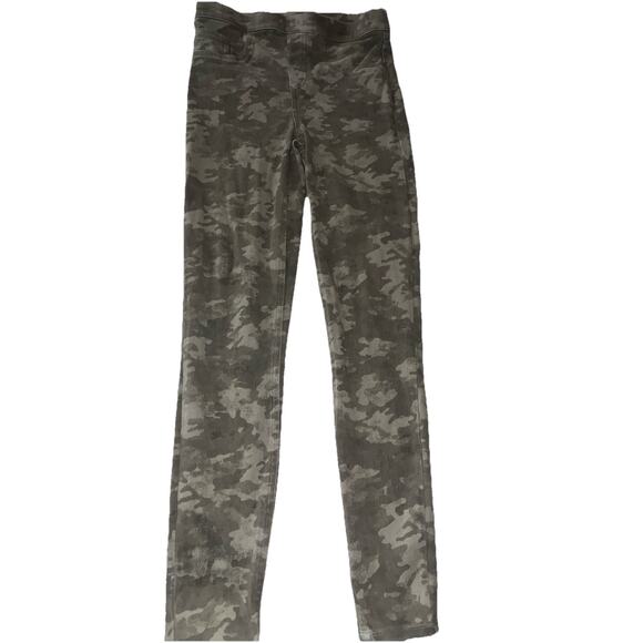 Spanx Womens Pants Small Gray Camo Stretch Skinny Jegging Slimming 19422 - Picture 1 of 9